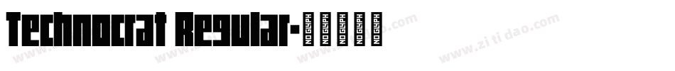 Technocrat Regular字体转换